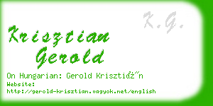 krisztian gerold business card